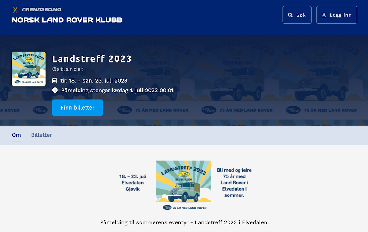 Landstreff 2023 - Påmeldingen er åpnet